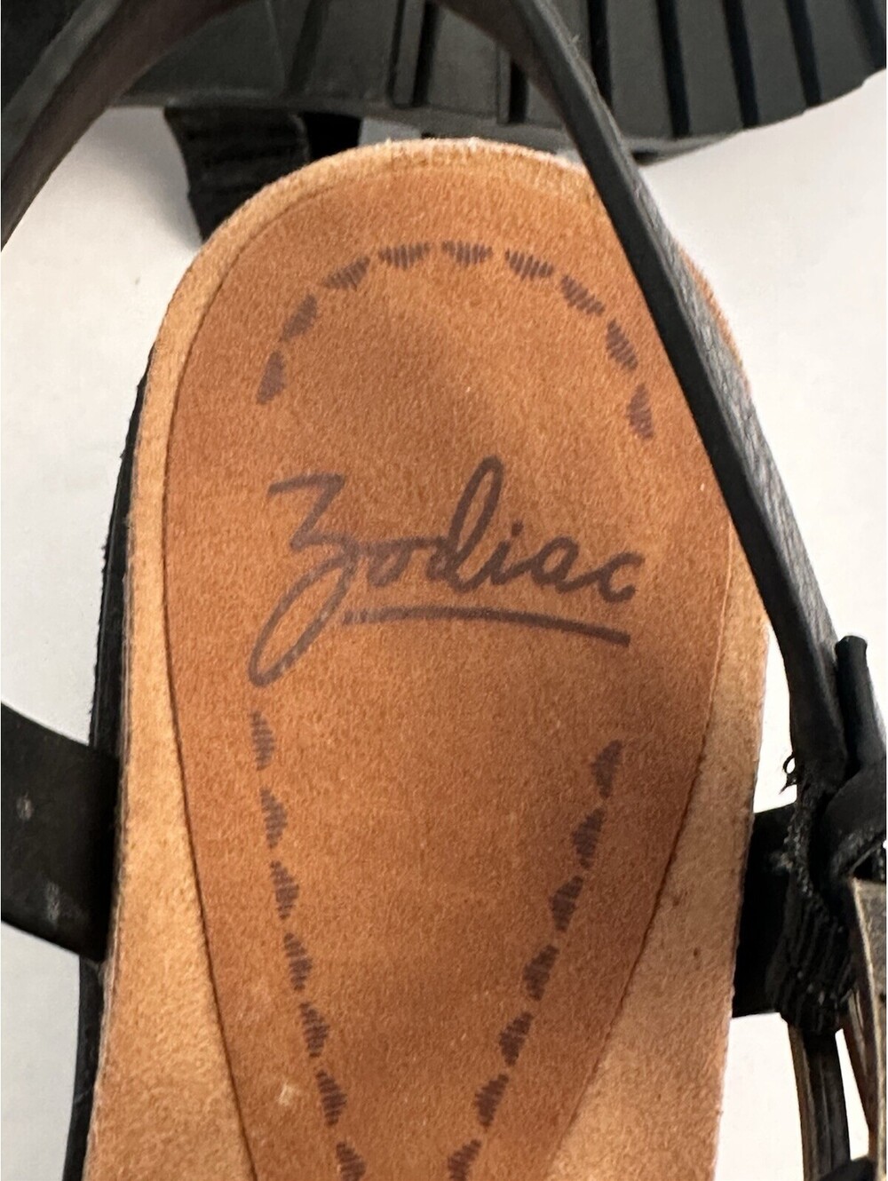 Zodiac Women's Black Block Heel Sandal Shoes Size 10 - Picture 7 of 7